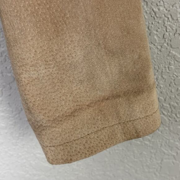 Vintage 90s Y2K Genuine Suede Leather Blazer Jacket Western Grunge Tan Size L - Picture 5 of 9